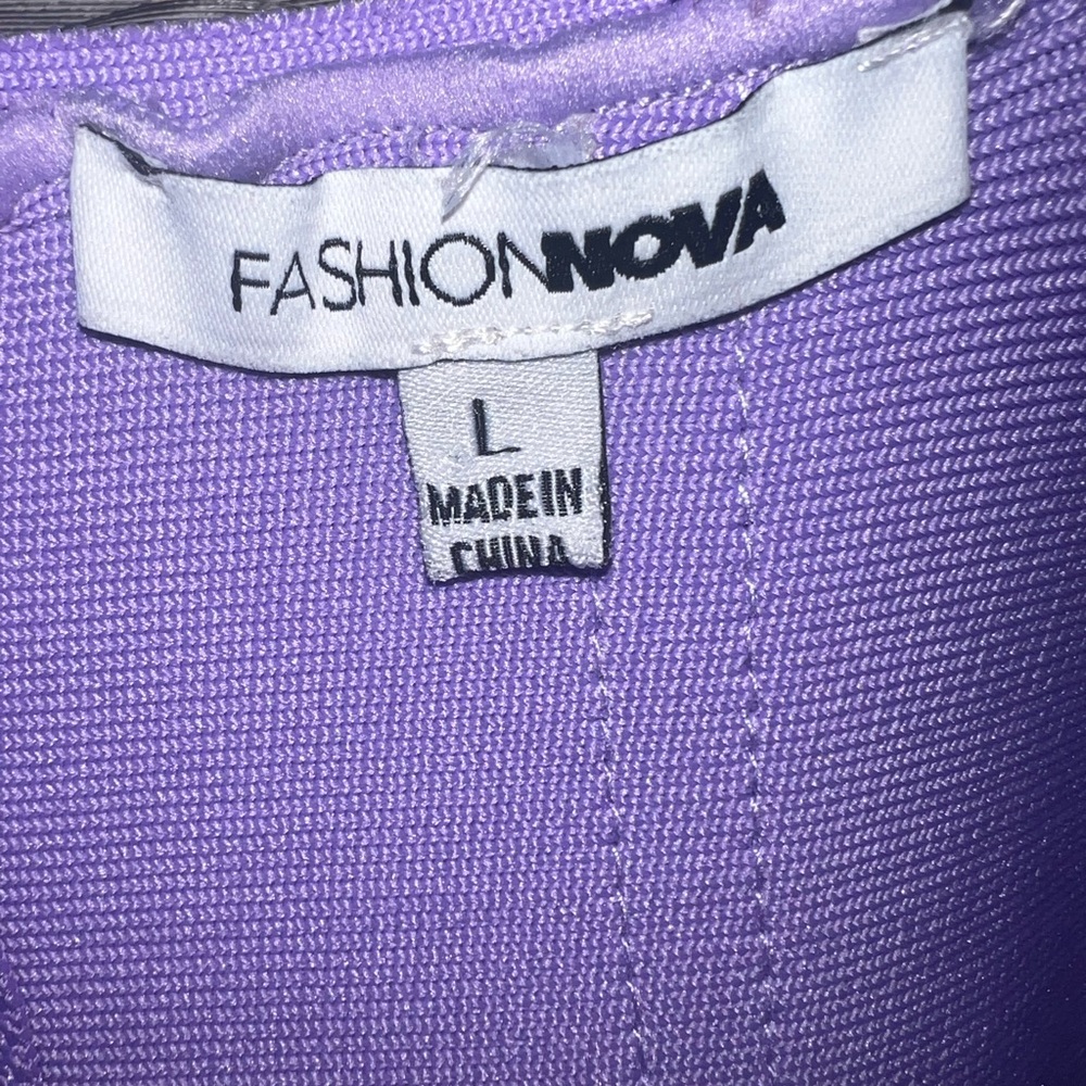 Fashion Nova Lavender Purple Bandage Dress - Picture 3 of 3